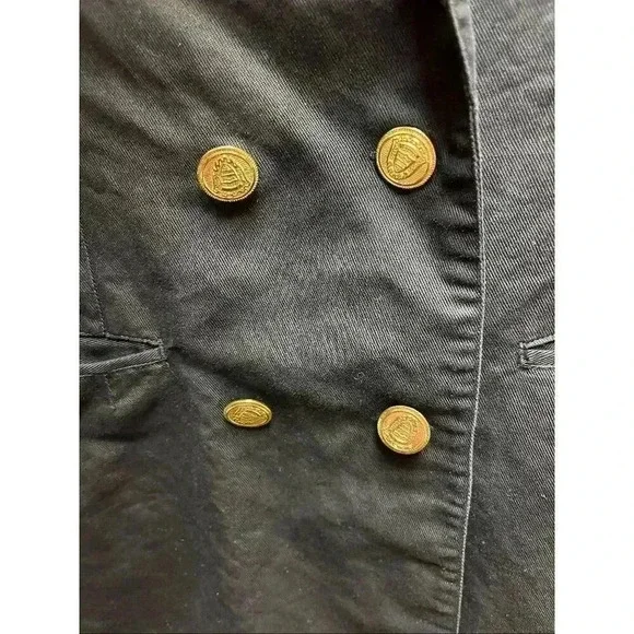 Jennifer Eden Women's Double Breasted Blazer Jacket Black Size 12 - Picture 6 of 7